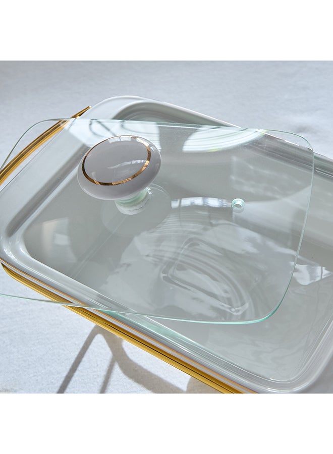 Home Box Noor Luxe Rectangular Casserole with Glass Lid - Image 4